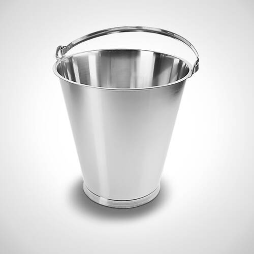Galeata ranforsata din inox 15 L, E-MB - Mohn