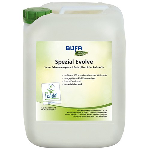 Spezial Evolve - Detergent spumant acid ecologic, 10L - Bufa