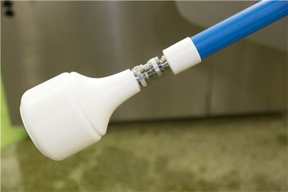Maner telescopic aluminiu cu distributie de apa Ø32 mm,1600-2780mm, albastru - Vikan albastru