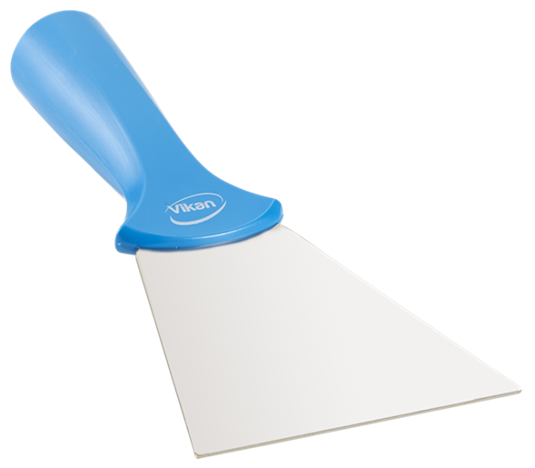 Scraper lamela inox cu filet 100 mm, albastru - Vikan