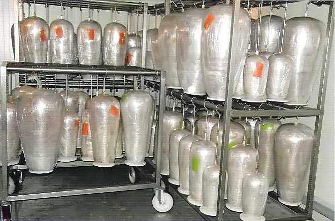 Rastel depozitare rulouri kebab-shaorma DTG, inox - Mohn 