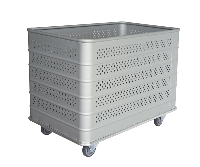 Carucior aluminiu perforat pentru colectare lenjerii (BA 20 F 2+2)  - ALVI
