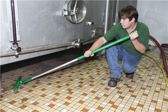 Racleta Hygiene cu cap rotativ si rezerva 600 mm, albastra - Vikan