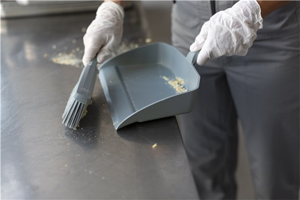 Perie cu peri medii, 330 mm, Vikan, albastru