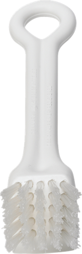 Perie curatare vase pentru gatit, 165 mm, peri duri, alba - Vikan 