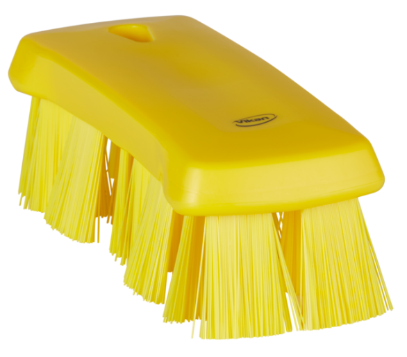 Perie UST cu peri duri 176 mm, roz - Vikan galben 