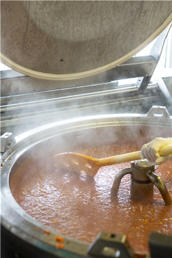 Spatula cu gauri metal detectabila Ø31 mm, 1200 mm, Vikan, alb