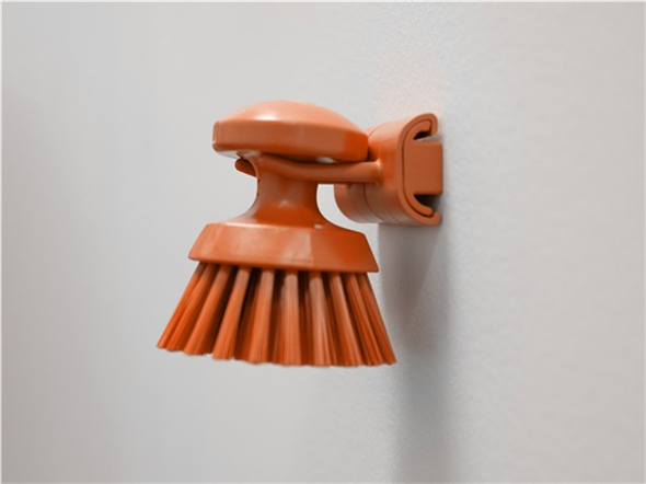 Suport perete (carlig) Hygienic 2 produse 82 mm, roz - Vikan roz
