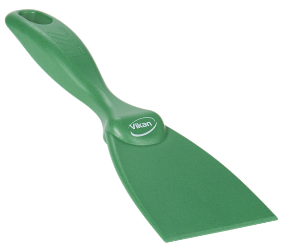 Scraper 75 mm, metal detectabil, verde - Vikan verde