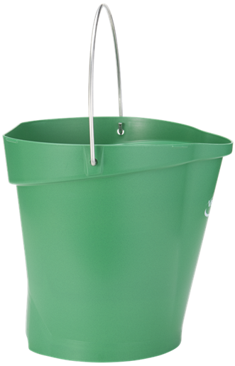 Galeata Hygiene 12 L, metal detectabila, verde - Vikan verde