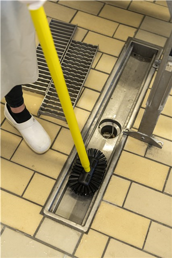 Perie pentru rezervoare 205 mm, peri medii, albastra - Vikan