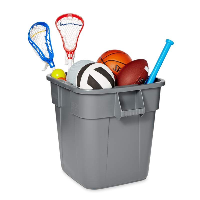 Container Brute patrat 106 L, gri - Rubbermaid gri