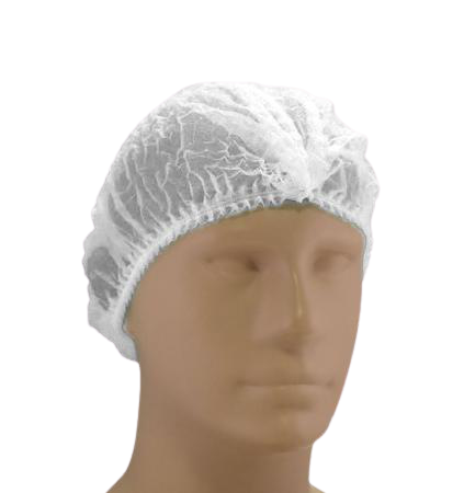 Capelina cu cusatura dubla, albastra - Global Hygiene alb 