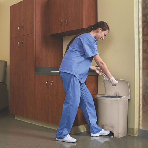 Container Slim Jim Step-On/Front Step 30 L, bej - Rubbermaid bej