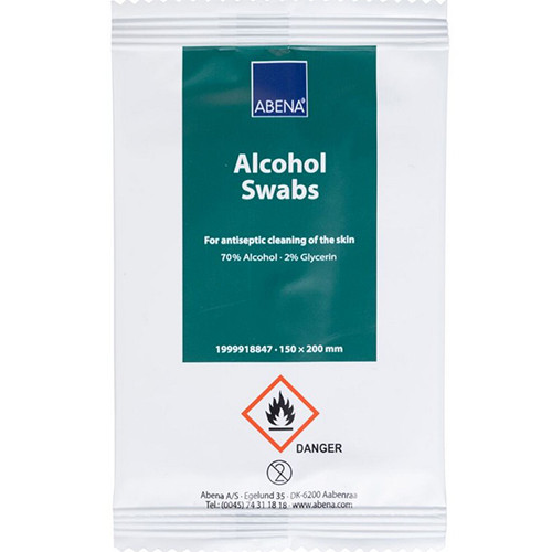 Servetele igienizante pe baza de alcool 50 buc/pac (clorhexidina) - Abena 