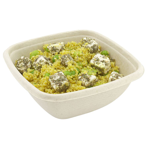 Bol rectangular biodegradabil Bagasse 375ml - Abena