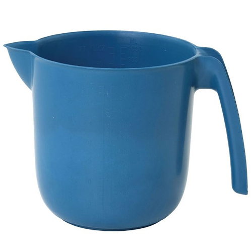 Cana gradata metal detectabila, 2000 ml, albastru - Detectamet