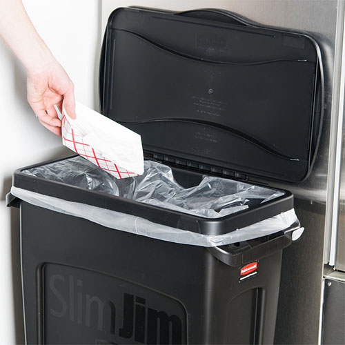 Capac cu balamale pentru containere Slim Jim 60 L/87 L, negru - Rubbermaid 