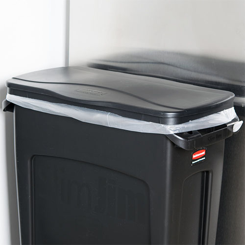 Capac cu balamale pentru containere Slim Jim 60 L/87 L, negru - Rubbermaid 