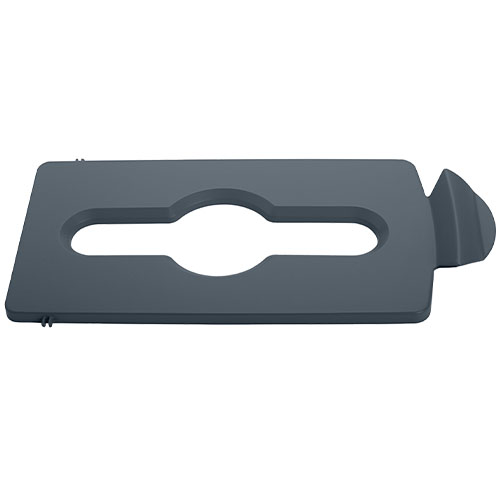 SJRS - Capac deseuri mixte, galben - Rubbermaid gri 