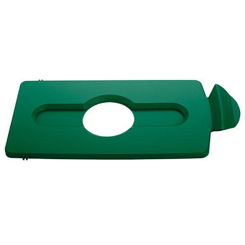 SJRS - Capac deseuri sticla/doza, galben -- Rubbermaid verde 