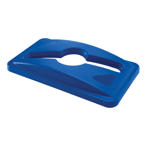 Capac deseuri mixte container Slim Jim, verde - Rubbermaid albastru 