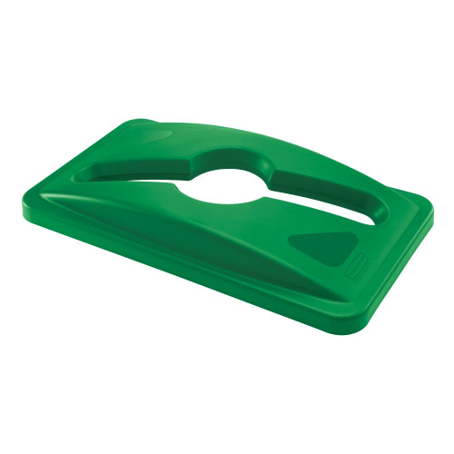 Capac deseuri mixte container Slim Jim, verde - Rubbermaid