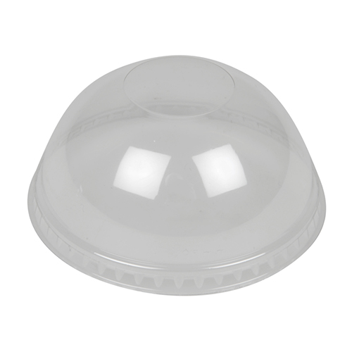 Capace bombate pentru pahare plastic 500 ml, transparent - Abena