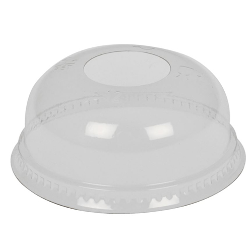 Capace bombate pentru pahare plastic Ø7.82 cm, transparent - Abena