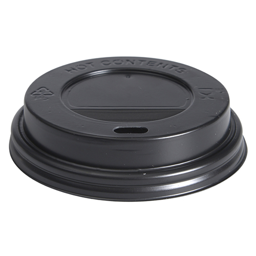Capace pentru pahare carton 8 Oz, negru - Abena