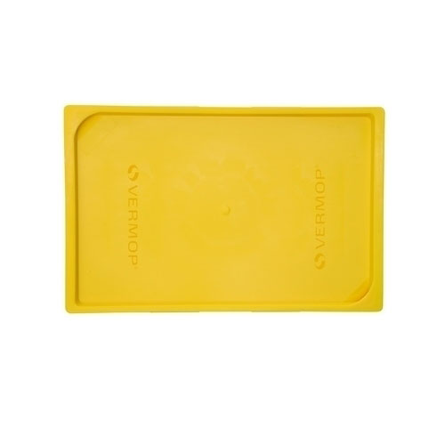 Capac etansabil (cutii 5 L/ 15 L/ 35 L) pentru carucioare curatenie/hoteliere Equipe, antracit - Vermop galben 