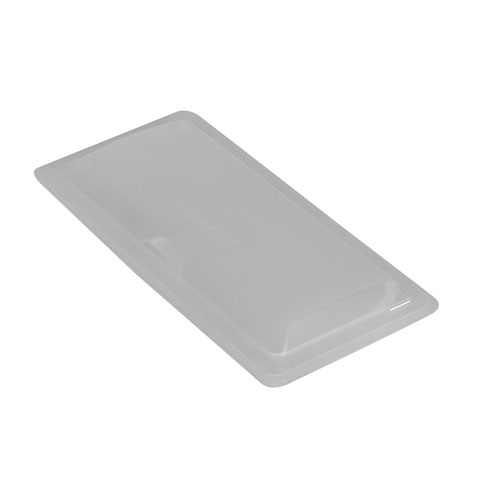 Capac galeata rectangulara 8 L, antracit - Vermop transparent 