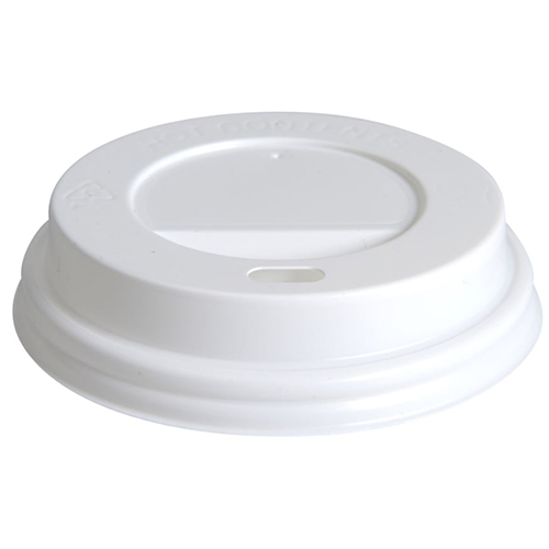 Capac PS pahar bauturi calde Ø9 cm, alb - Abena