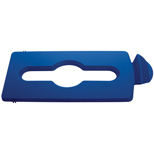 SJRS - Capac deseuri mixte, galben - Rubbermaid albastru 