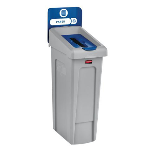 SJRS - Capac deseuri mixte, albastru - Rubbermaid