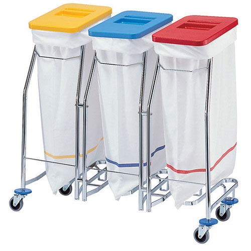 Carucior colectare lenjerie Meditrans triple - Vermop