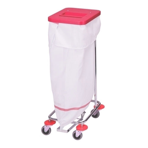 Carucior colectare lenjerie Meditrans single, rosu - Vermop