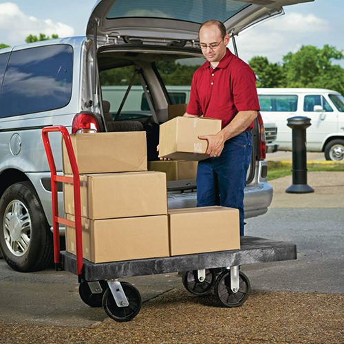 Carucior cu platforma transport/manipulare marfuri Duramold - Rubbermaid 