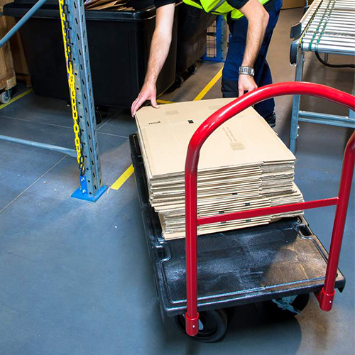 Carucior cu platforma transport/manipulare marfuri Duramold - Rubbermaid 