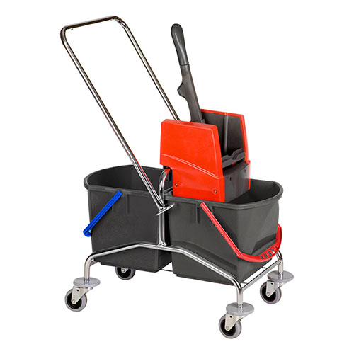 Carucior curatenie 2 x 17 L, cromat - Vermop