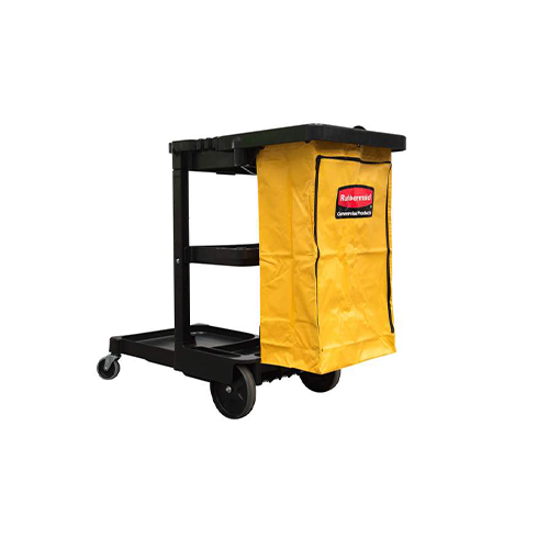 Carucior curatenie cu sac Janitor si doua roti pivotante - Rubbermaid 