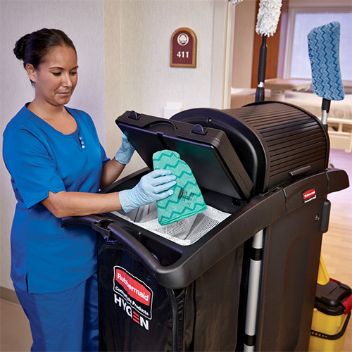 Carucior curatenie Hygen, negru - Rubbermaid 