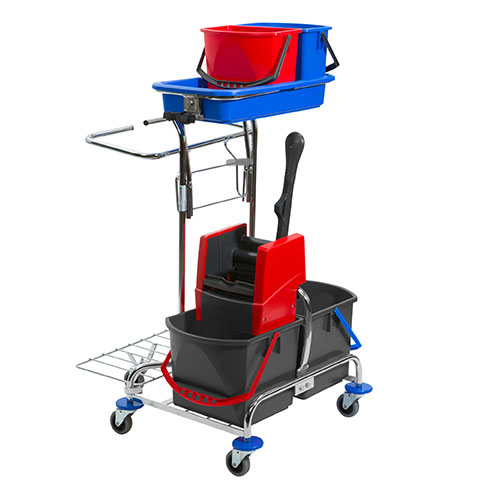 Carucior curatenie Varietta Plus 2, cromat - Vermop