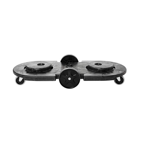Carucior dublu pentru containere Brute, negru - Rubbermaid