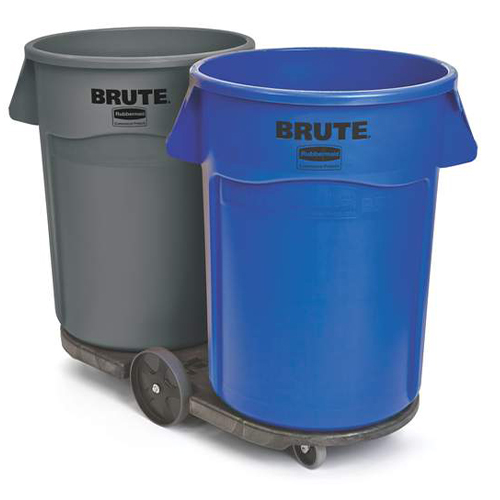 Carucior dublu pentru containere Brute, negru - Rubbermaid 