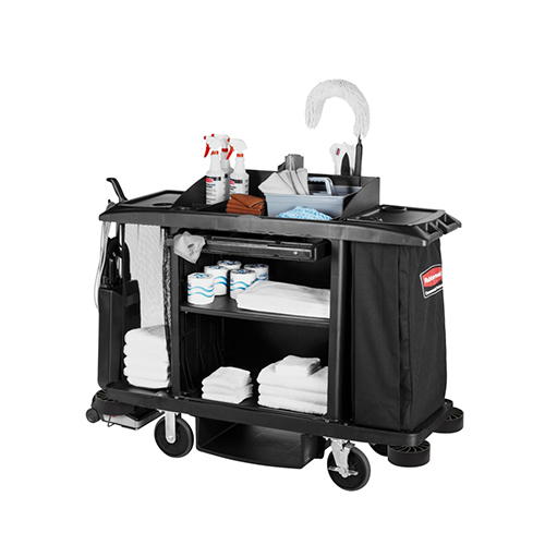 Carucior hotelier mare, negru - Rubbermaid