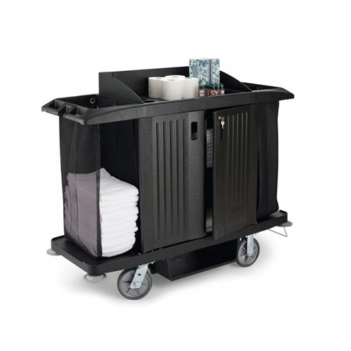 Carucior hotelier mare, negru - Rubbermaid 