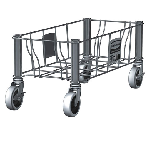 Carucior inox Slim Jim Single (individual) - Rubbermaid