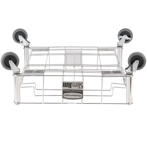 Carucior inox Slim Jim Double (dublu) - Rubbermaid 