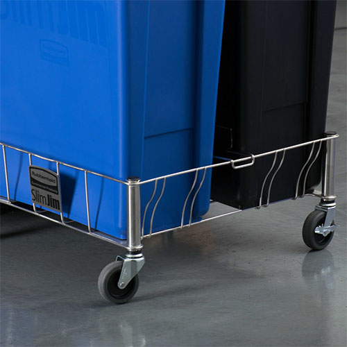Carucior inox Slim Jim Double (dublu) - Rubbermaid 